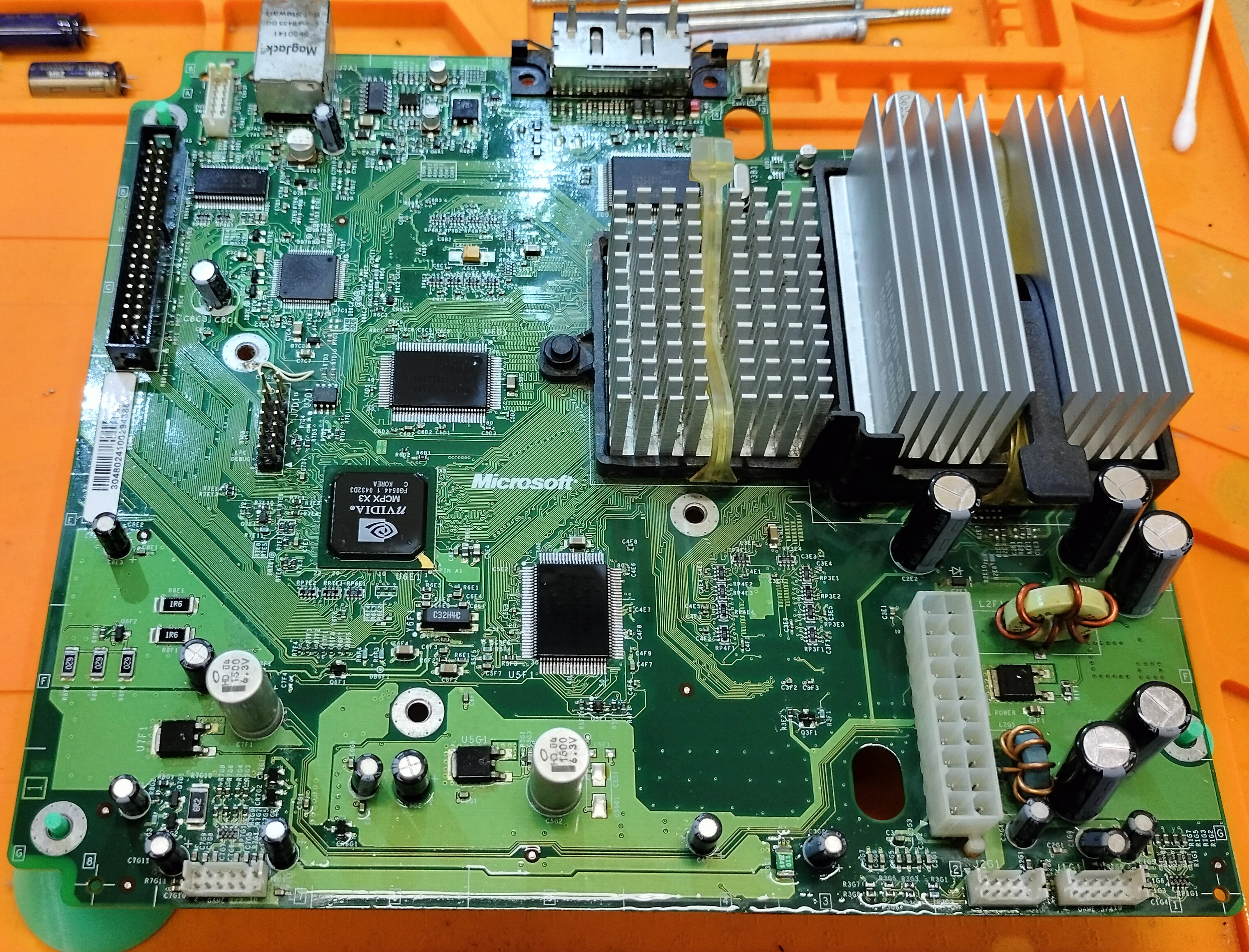 After cleaning motherboard